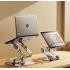 RTAKO RS-CP84S Laptop Stand 3-Level Adjustable Laptop Stand With 360 3D Roating Base - Silver